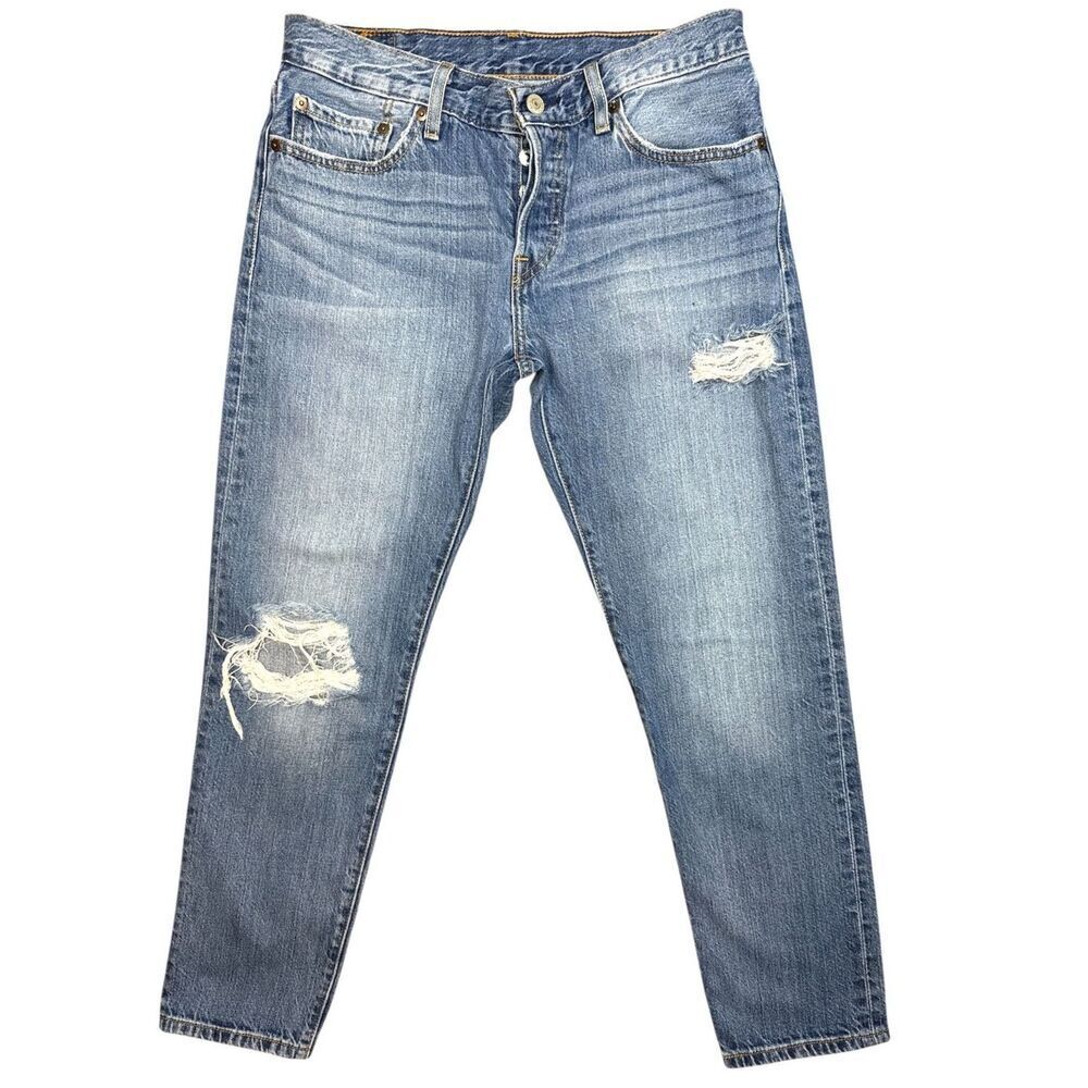 Levi's 501 Orginal Fit Distressed Straight Leg Jean Size: No Size